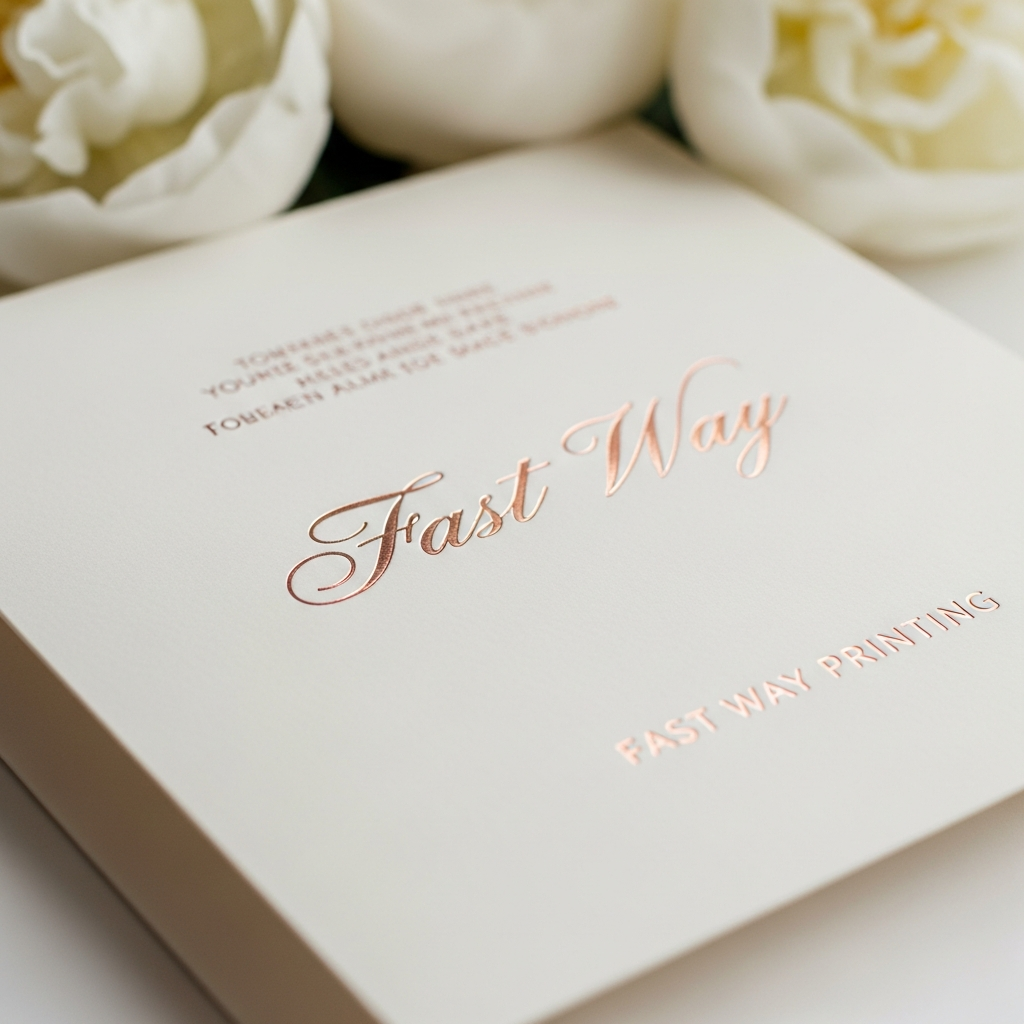 FastWay_Luxury_Foil_Invitation.png Minimal Weeding Card - Image 1